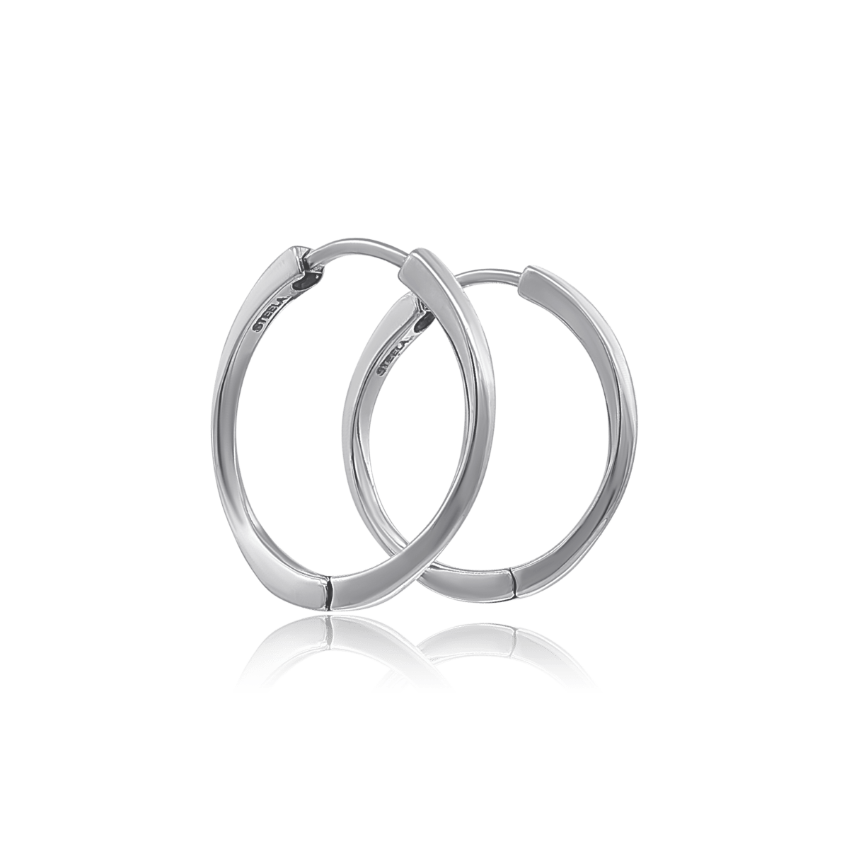Creolen flach 23 mm Dicke 2 mm mit Steck - Verschluss - Shanti Enterprise AG