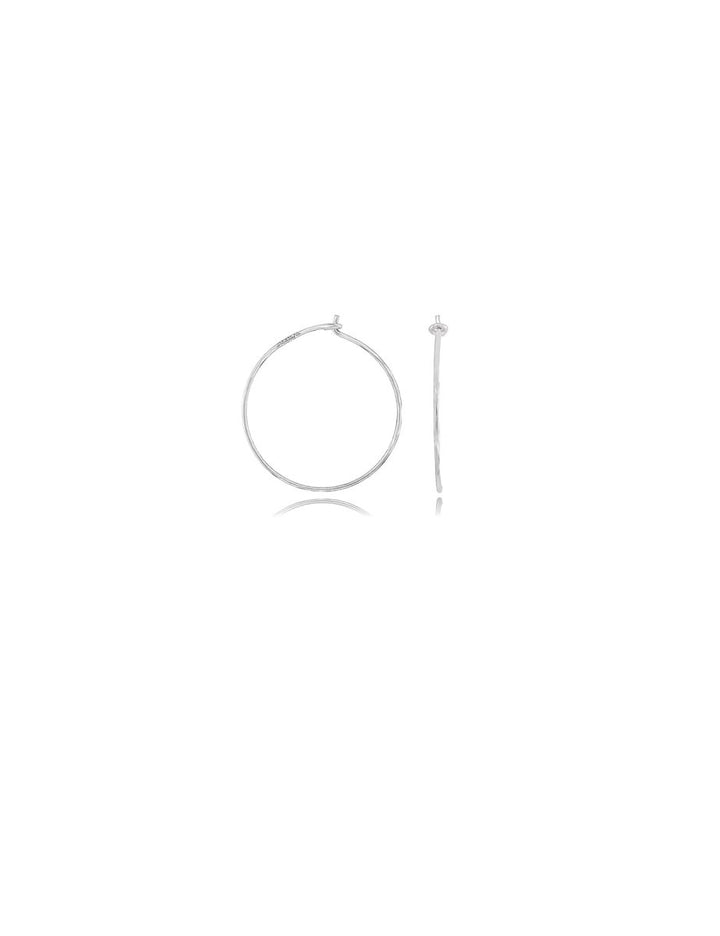 Creolen Ohrhänger mit Haken 0.8 mm Draht- Dicke zum Einhängen individueller Anhänger Silber 925 ec - Shanti Enterprise AG