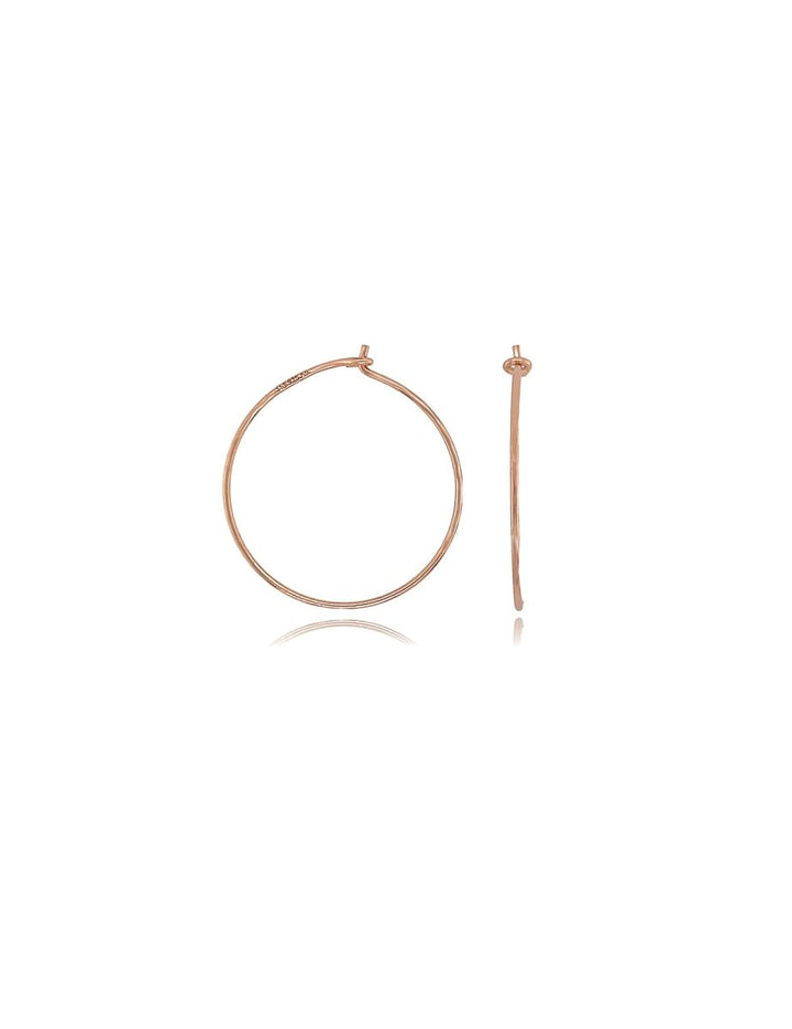 Creolen Ohrhänger mit Haken 0.8 mm Draht- Dicke zum Einhängen individueller Anhänger Silber 925 ec - Shanti Enterprise AG