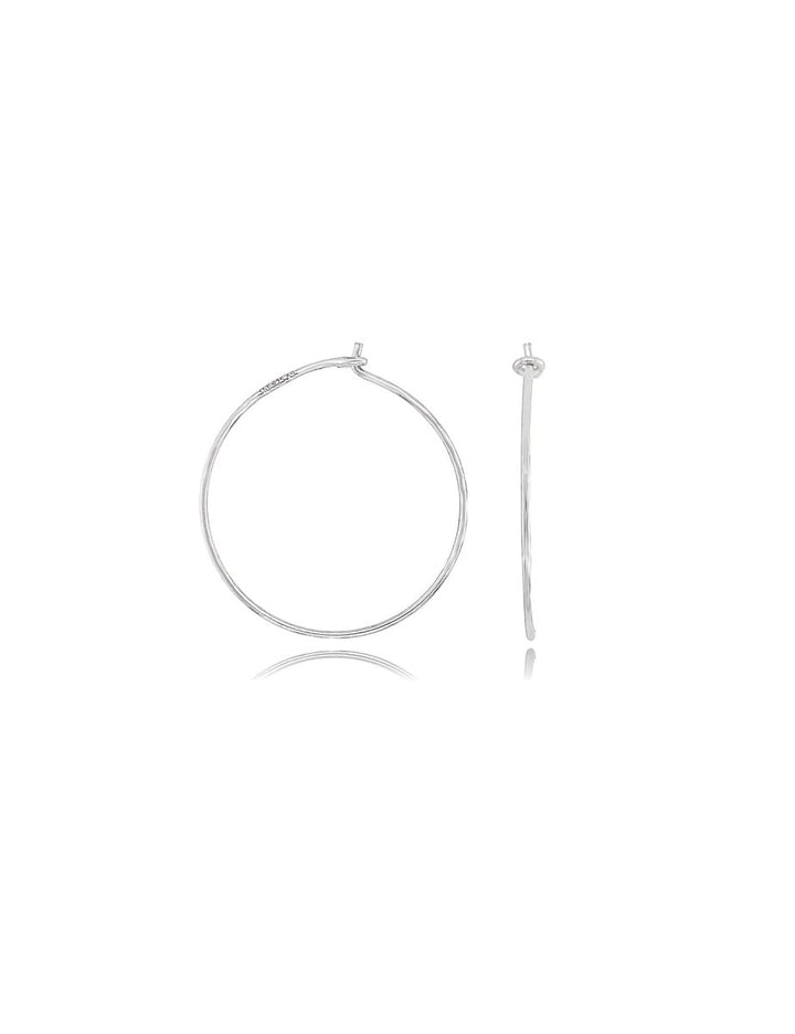 Creolen Ohrhänger mit Haken 0.8 mm Draht- Dicke zum Einhängen individueller Anhänger Silber 925 ec - Shanti Enterprise AG