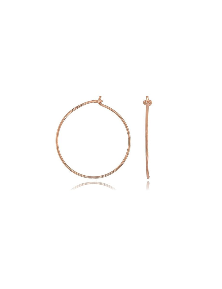 Creolen Ohrhänger mit Haken 0.8 mm Draht- Dicke zum Einhängen individueller Anhänger Silber 925 ec - Shanti Enterprise AG