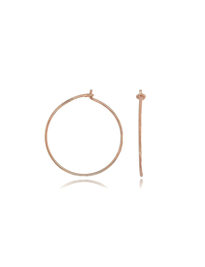 Creolen Ohrhänger mit Haken 0.8 mm Draht- Dicke zum Einhängen individueller Anhänger Silber 925 ec - Shanti Enterprise AG