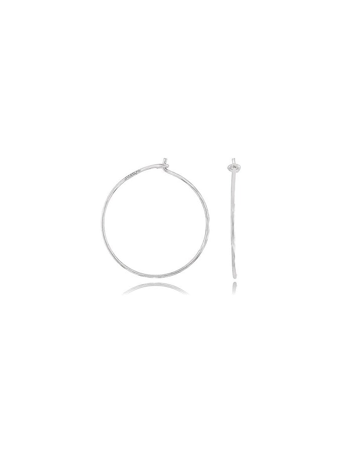 Creolen Ohrhänger mit Haken 0.8 mm Draht- Dicke zum Einhängen individueller Anhänger Silber 925 ec - Shanti Enterprise AG