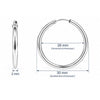 Creolen schlicht 2.0 mm Dicke mit Steckverschluss - Shanti Enterprise AG