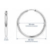 Creolen schlicht 2.0 mm Dicke mit Steckverschluss - Shanti Enterprise AG