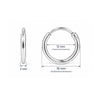 Creolen schlicht 2.0 mm Dicke mit Steckverschluss - Shanti Enterprise AG