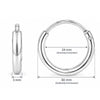 Creolen schlicht 3.0 mm Dicke mit Steckverschluss - Shanti Enterprise AG