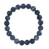 Dumortierit Herren matt rund 20 cm auf Elast - Shanti Enterprise AG