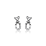 Edelstahl Ohrstecker oval 15 x 13 mm modern mit Klickverschluss