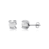Edelstahl Ohrstecker rund 8 mm mit eingefasster Kunstperle - Shanti Enterprise AG