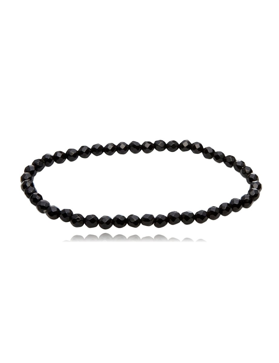 Edelstein Armbänder 4 mm facettiert rund auf Elastik - Shanti Enterprise AG