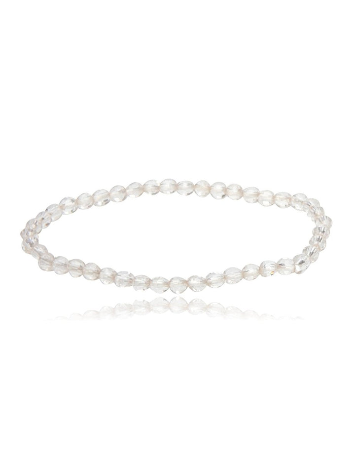 Edelstein Armbänder 4 mm facettiert rund auf Elastik - Shanti Enterprise AG