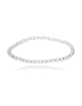 Edelstein Armbänder 4 mm facettiert rund auf Elastik