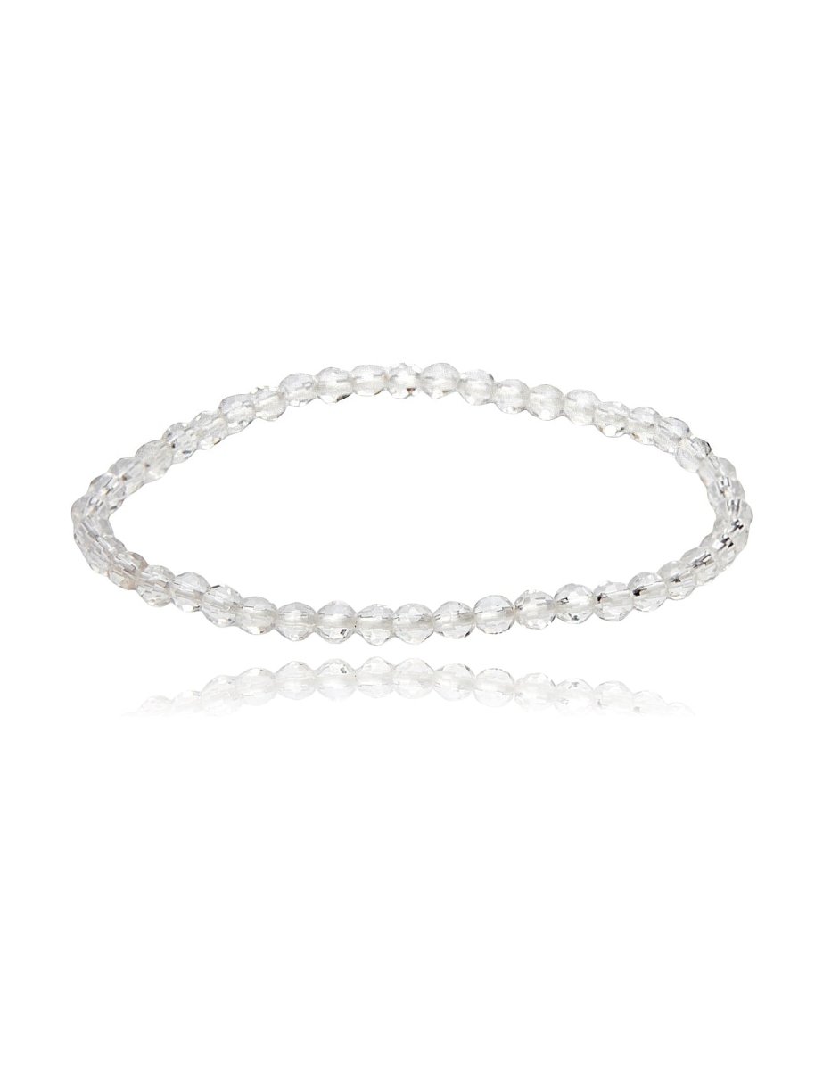 Edelstein Armbänder 4 mm facettiert rund auf Elastik - Shanti Enterprise AG