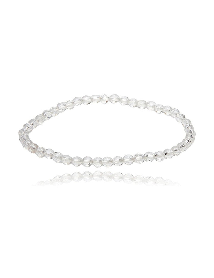 Edelstein Armbänder 4 mm facettiert rund auf Elastik - Shanti Enterprise AG