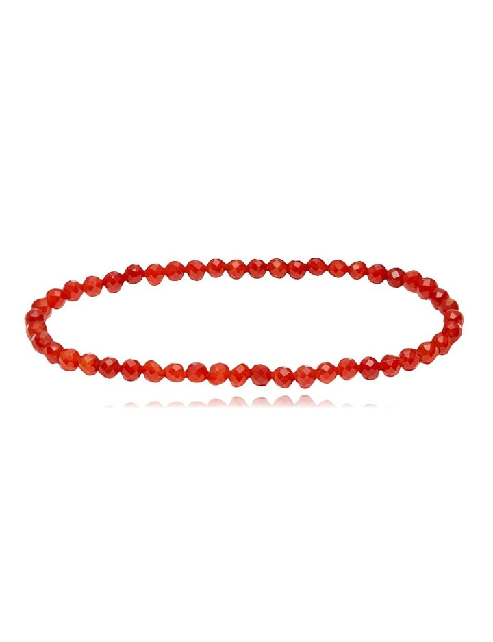 Edelstein Armbänder 4 mm facettiert rund auf Elastik - Shanti Enterprise AG