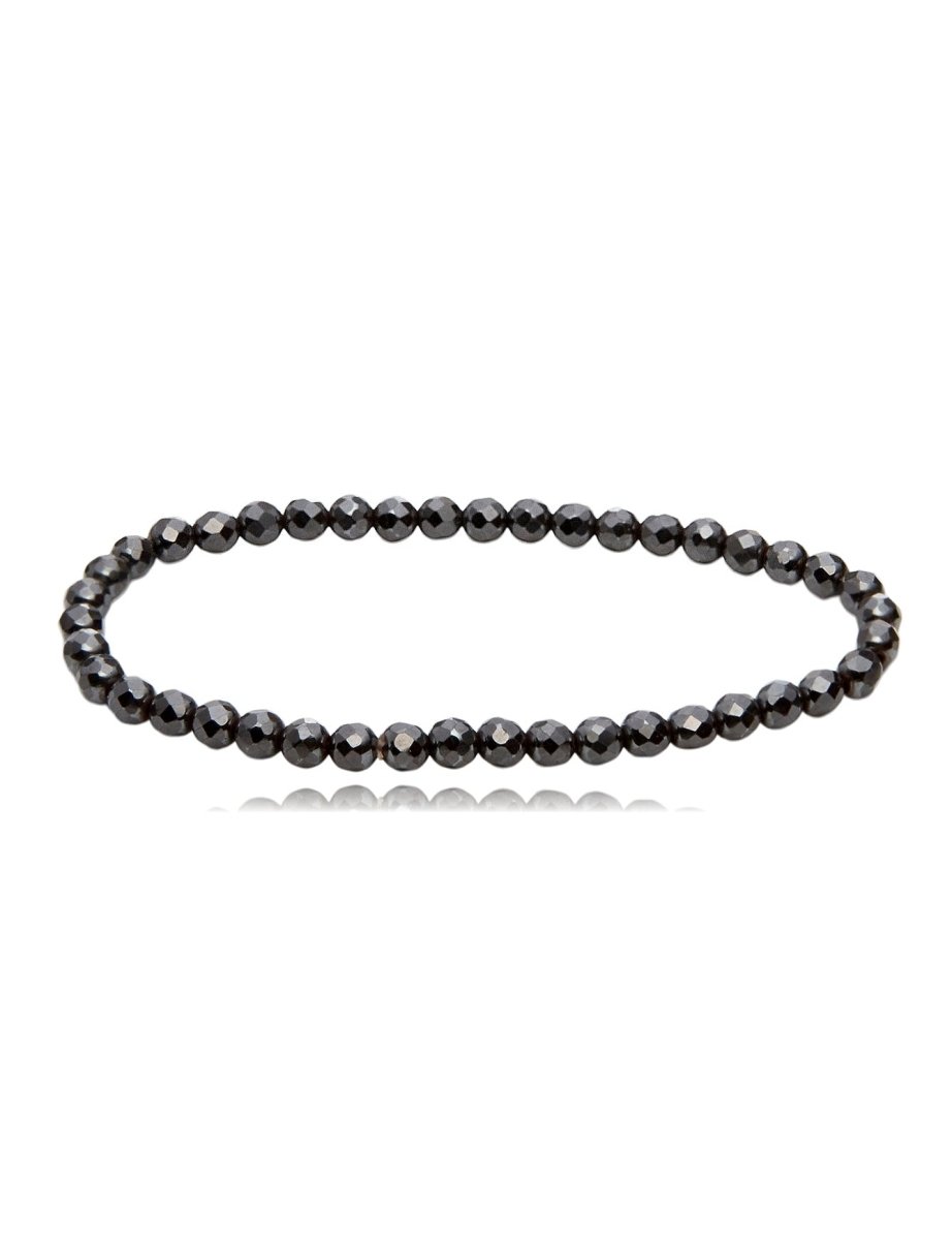 Edelstein Armbänder 4 mm facettiert rund auf Elastik - Shanti Enterprise AG