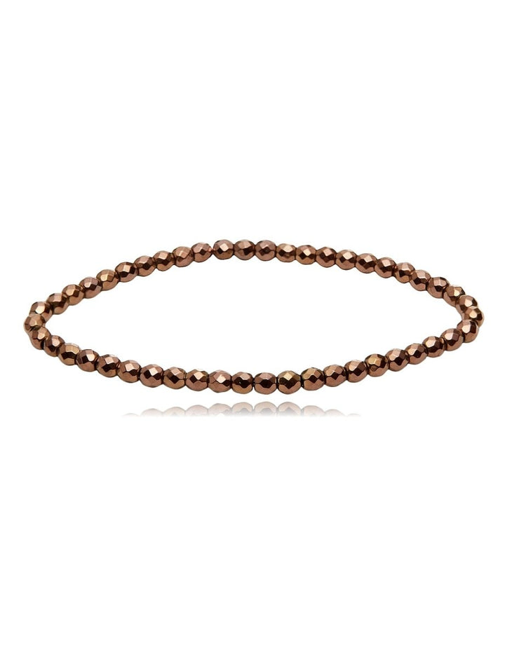 Edelstein Armbänder 4 mm facettiert rund auf Elastik - Shanti Enterprise AG