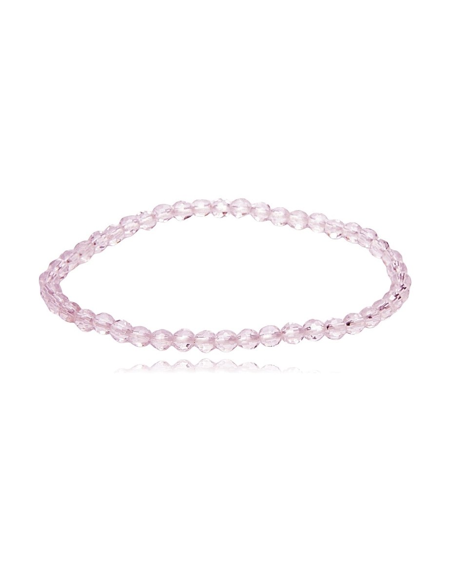 Edelstein Armbänder 4 mm facettiert rund auf Elastik - Shanti Enterprise AG