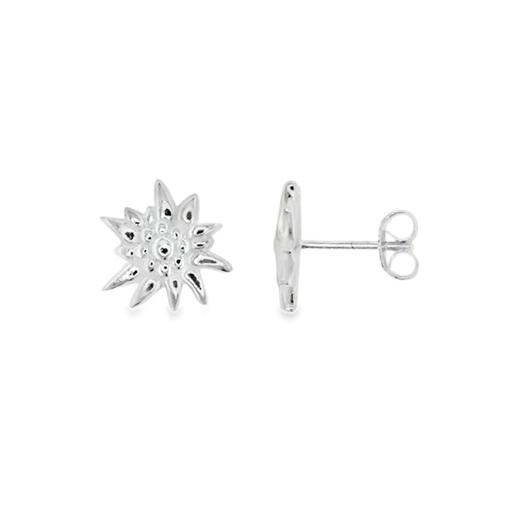 Edelweiss Ohrstecker strukturiert - Shanti Enterprise AG