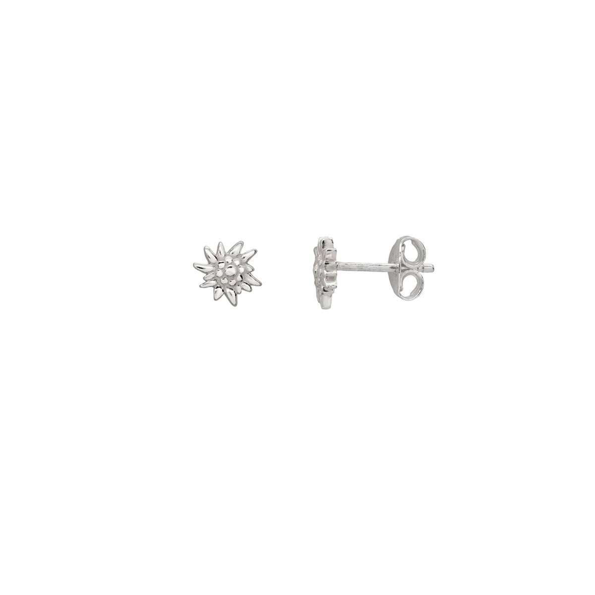 Edelweiss Ohrstecker strukturiert - Shanti Enterprise AG