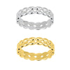 Glieder Ring doppelreihig oval 6 mm breit Innenseite flach - Shanti Enterprise AG