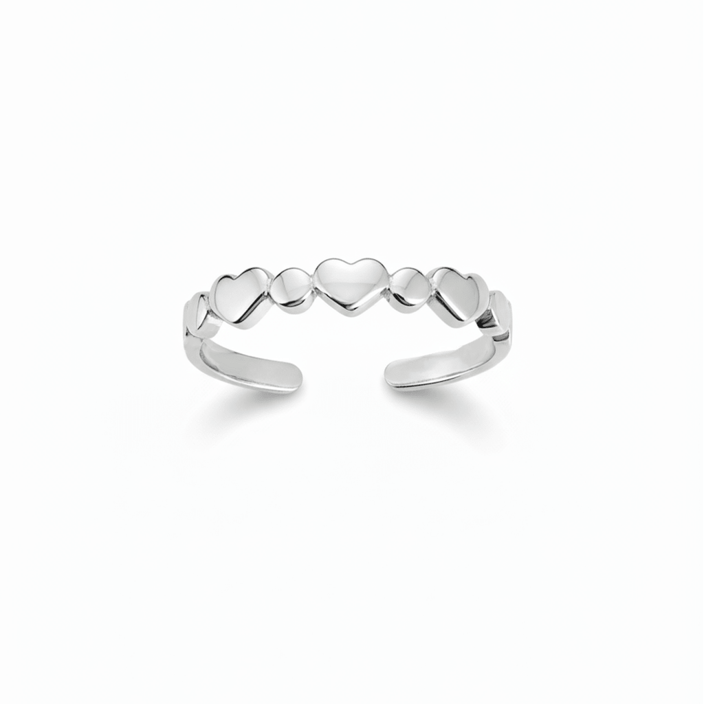 Herz Zehenring 3.0 mm breit offen Grösse verstellbar - Shanti Enterprise AG