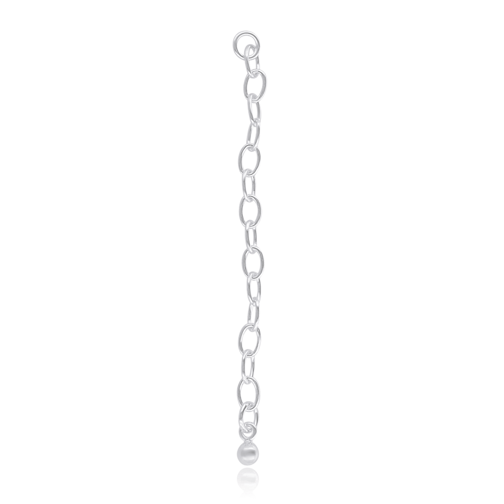 Kettenverlängerung Silber Anker 4.5x3 mm mit Kugel an Ende Pack = 3 Stk. - Shanti Enterprise AG