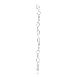 Kettenverlängerung Silber Anker 4.5x3 mm mit Kugel an Ende Pack = 3 Stk.