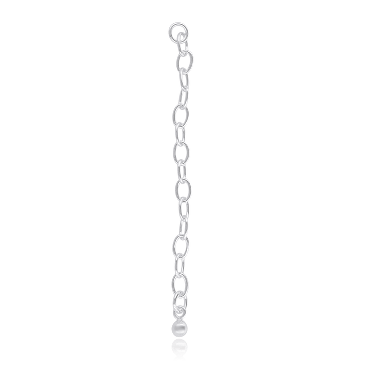 Kettenverlängerung Silber Anker 4.5x3 mm mit Kugel an Ende Pack = 3 Stk. - Shanti Enterprise AG