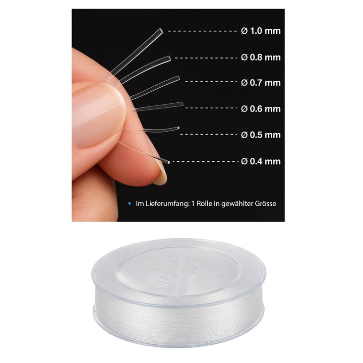 Korean Elastikfaden Stretch Magic kristall - transparent 10 m / Rolle - Shanti Enterprise AG
