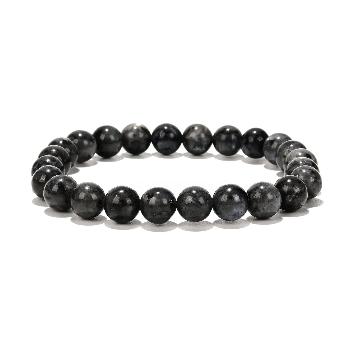 Labradorit grau Herren Armband rund 20 cm auf Elast - Shanti Enterprise AG