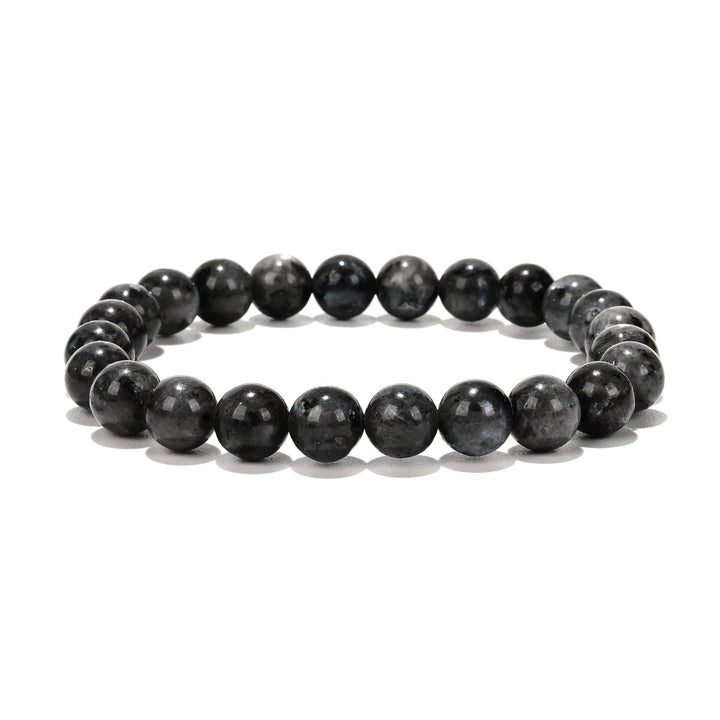 Labradorit grau Herren Armband rund 20 cm auf Elast - Shanti Enterprise AG