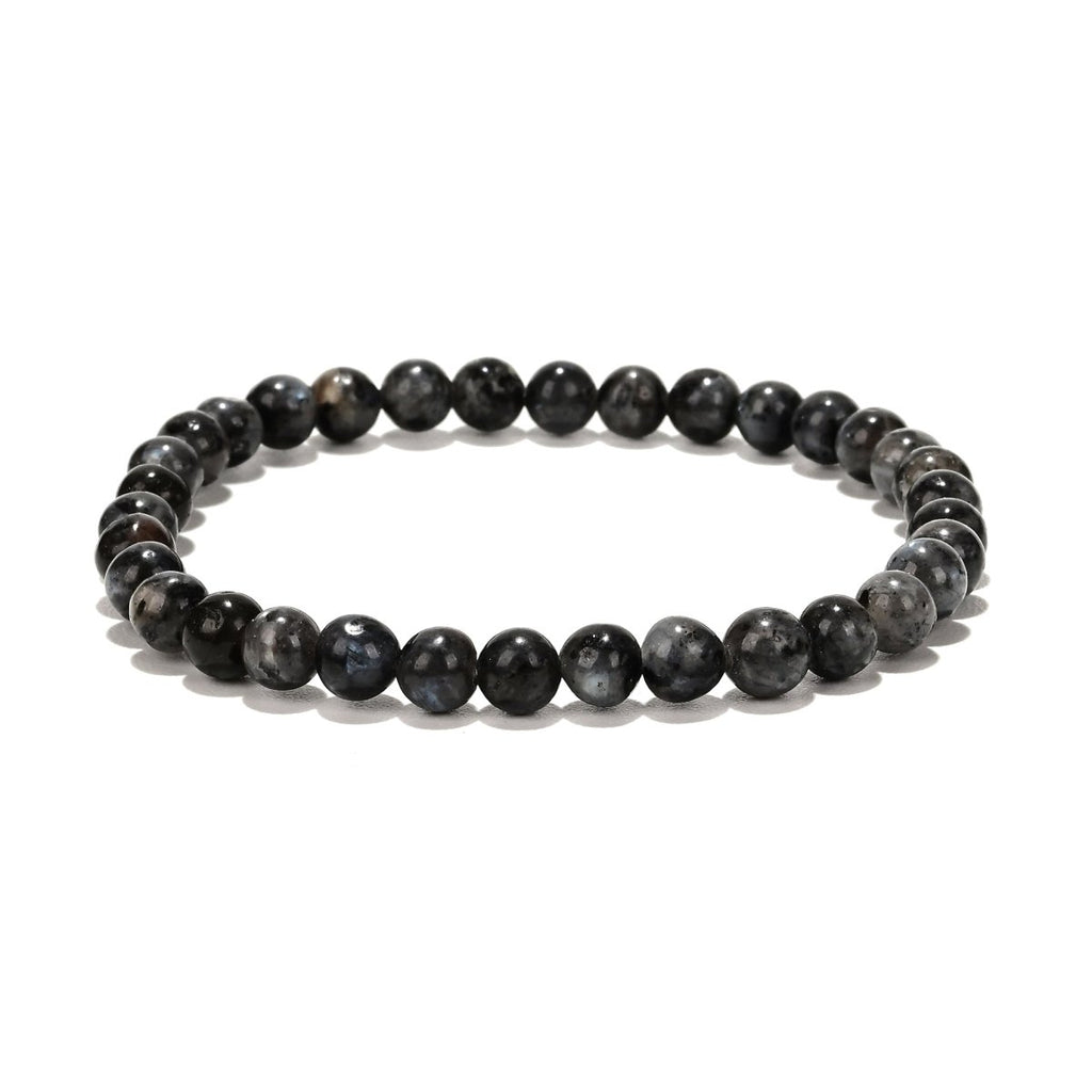 Labradorit grau Herren Armband rund 20 cm auf Elast - Shanti Enterprise AG