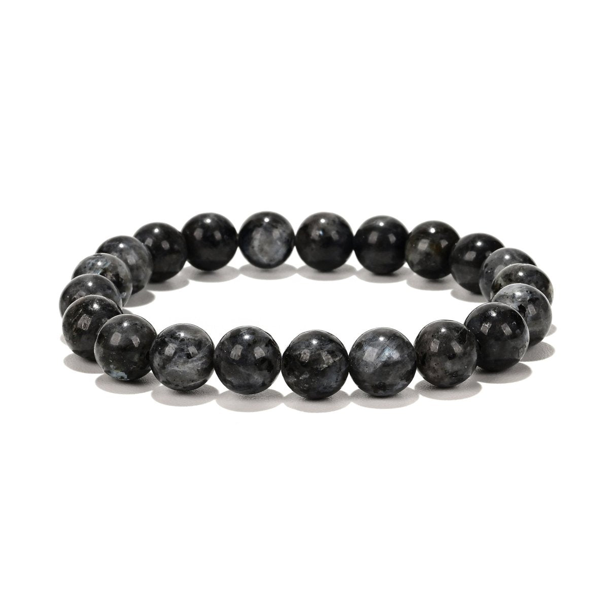Labradorit grau Herren Armband rund 20 cm auf Elast - Shanti Enterprise AG