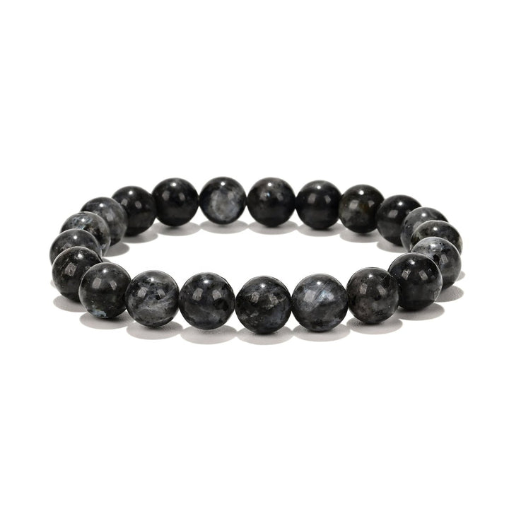 Labradorit grau Herren Armband rund 20 cm auf Elast - Shanti Enterprise AG