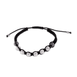 Moon Bracelet klein, silver 6 Kugeln Swarovski Kid 1 x Handgelenk