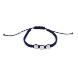 Moon Bracelet, white cristal, 17 cm, blue 1 x Handgelenk