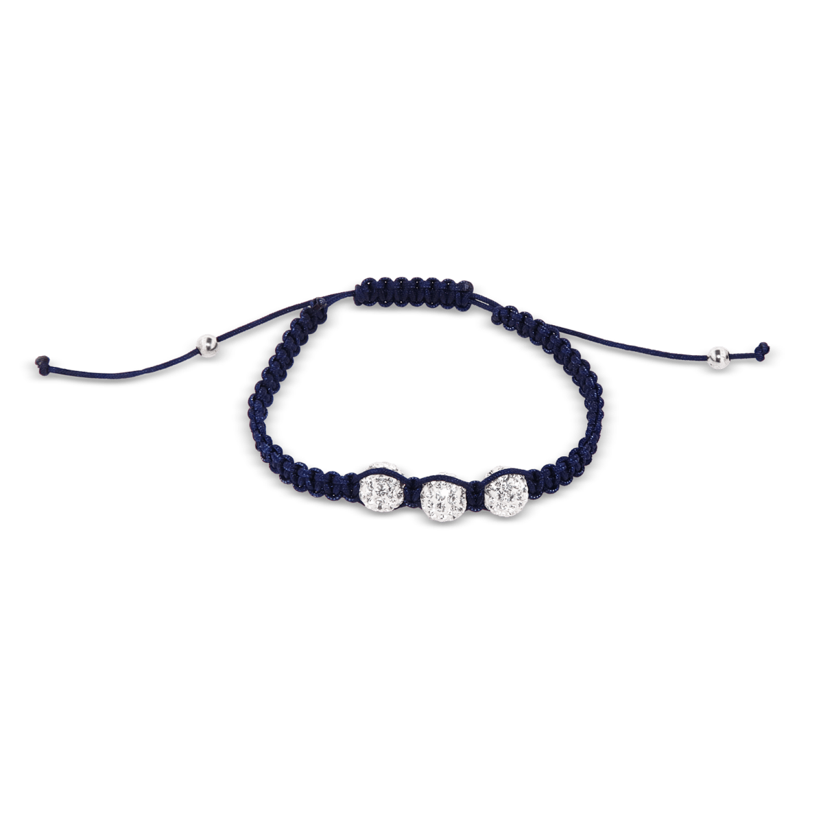 Moon Bracelet, white cristal, 17 cm, blue 1 x Handgelenk - Shanti Enterprise AG