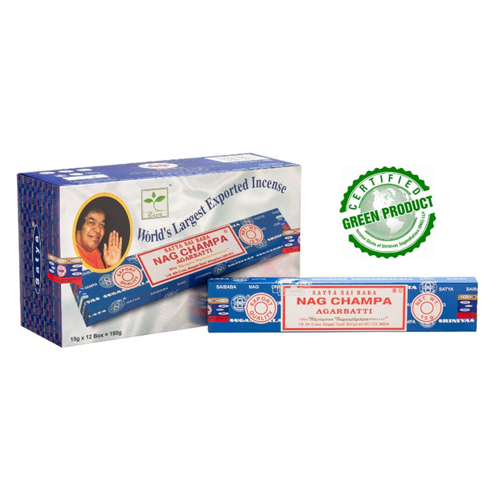 Nag Champa Agarbatti 12 x 15 g Satya Sai Baba - Shanti Enterprise AG