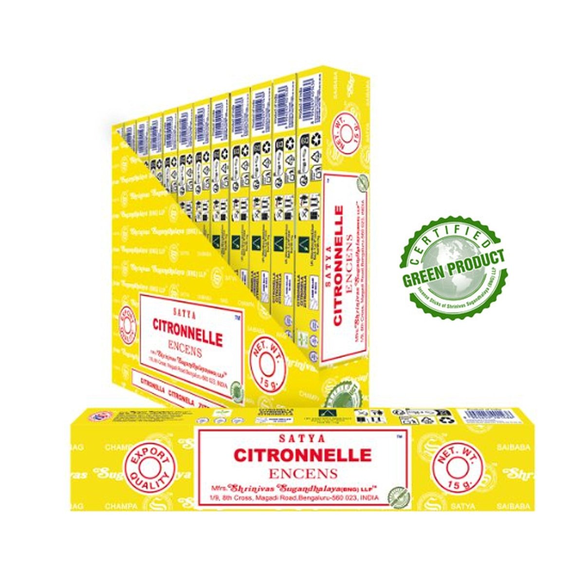 Nag Champa Citronella (Zitronen) 12 x 15 g - Shanti Enterprise AG