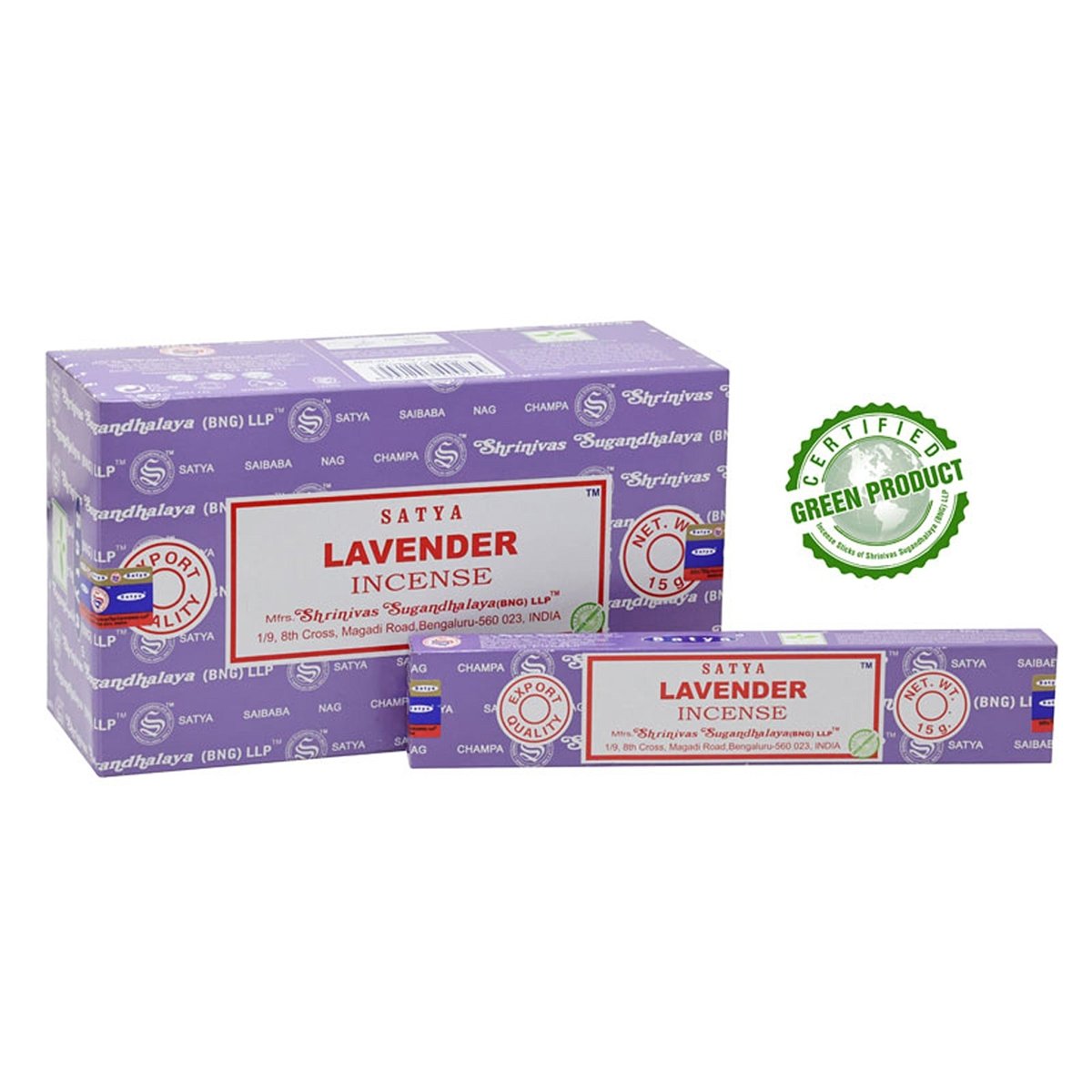 Nag Champa Lavender (Lavendel) 12 x 15 g - Shanti Enterprise AG