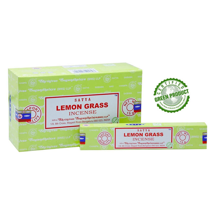 Nag Champa Lemon Grass (Zitronengras) Räucherstäbchen 12 x 15 g - Shanti Enterprise AG