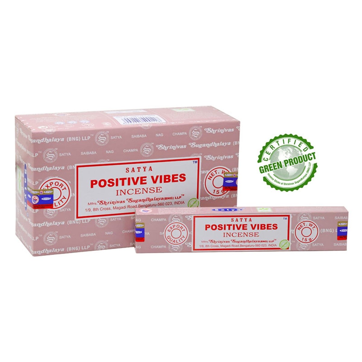 Nag Champa Positive Vibes 12 x 15 g - Shanti Enterprise AG