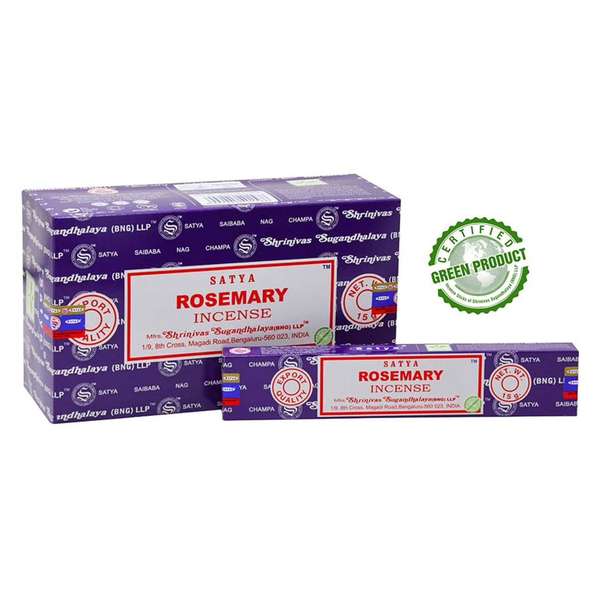 Nag Champa Rosemary 12 x 15 g - Shanti Enterprise AG