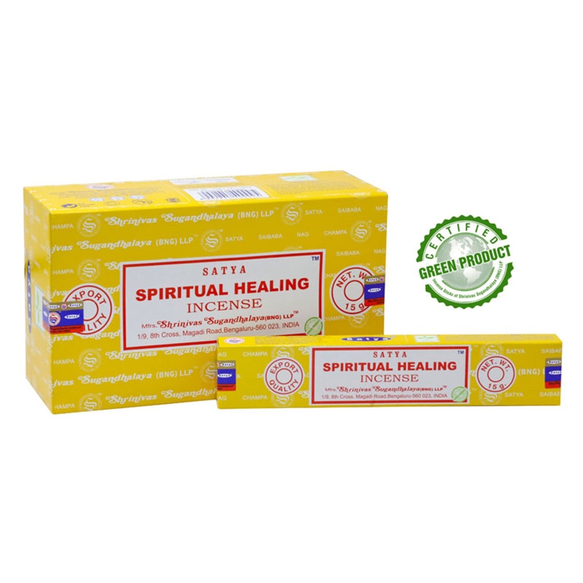 Nag Champa Spiritual Healing Aura Räucherstäbchen 12 x 15 g - Shanti Enterprise AG