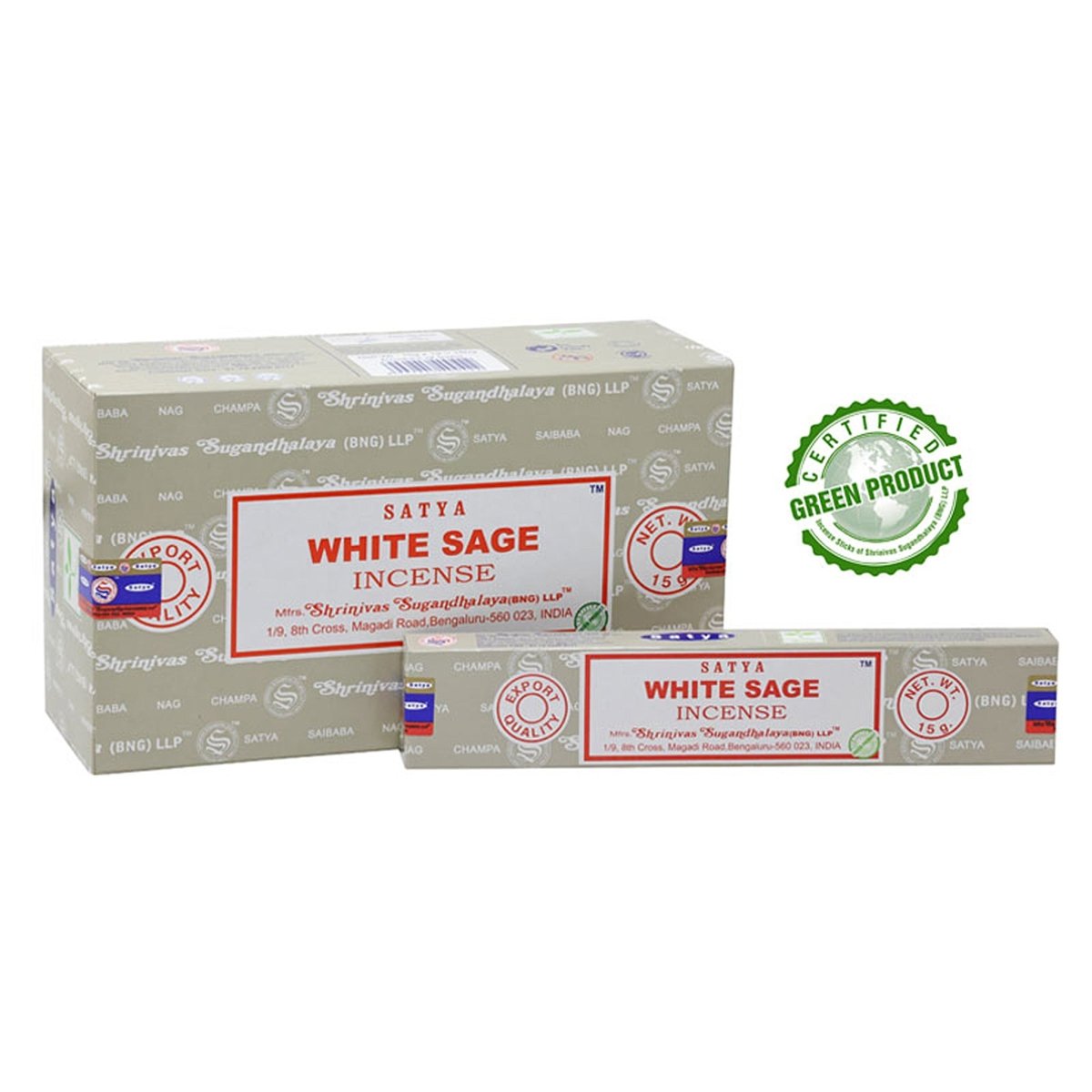 Nag Champa White Sage 12 x 15 g - Shanti Enterprise AG
