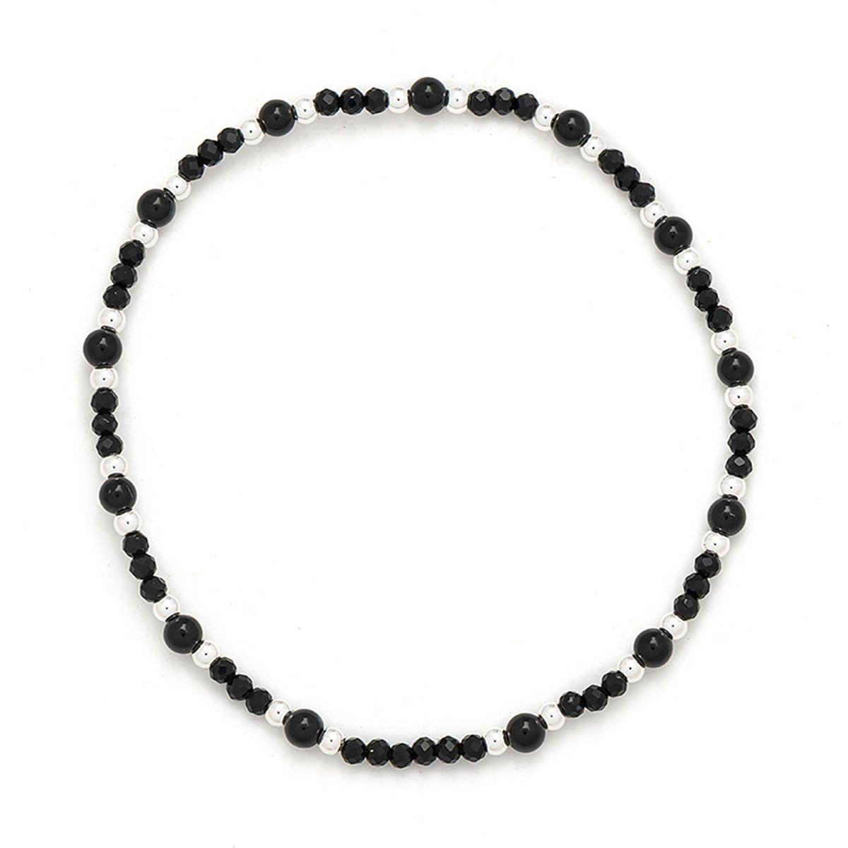 Naturstein Armband elastisch 17.5 cm Edelstahl hochwertig veredelt - Shanti Enterprise AG