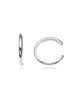 Ohrklemmen Silber halbrund poliert 11.5 mm 1.5 mm dick - Shanti Enterprise AG