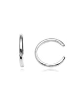 Ohrklemmen Silber halbrund poliert 11.5 mm 1.5 mm dick